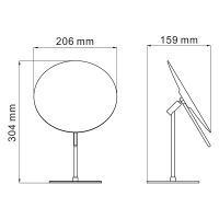 Косметическое зеркало WasserKRAFT с увеличением Хром арт-K-1002 — фото 5, Косметические зеркала