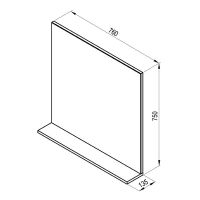 Зеркало Ravak Rosa II 76 Береза арт-X000001297 — фото 2, Зеркала в ванную комнату