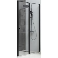 Душевая дверь Allen Brau Priority 140 профиль Черный браш стекло прозрачное арт-3.31036.BBA — фото 3, Распашные душевые двери