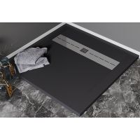 Душевой поддон из искусственного камня Aquanet Delight 90x90 Черный арт-258896 — фото 1, Душевые поддоны из искусственного камня