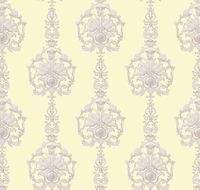 Обои Milassa Classic Флизелин (1*10,05) Желтый/Бежевый, Вензель/Орнамент арт-LS1 004 — фото 1, Обои для стен