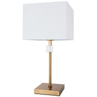 Настольная лампа Artelamp North Белая Полированная медь арт-A5896LT-1PB — фото 1, Настольные лампы