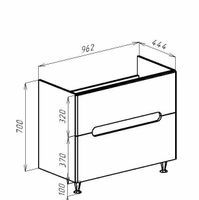 Тумба под раковину Bellezza Андрэа 100 Бежевая арт-4639017640075 — фото 3, Тумбы под раковину