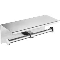 Держатель туалетной бумаги D-Lin двойной Хром арт-D201506-2 — фото 1, Держатели туалетной бумаги