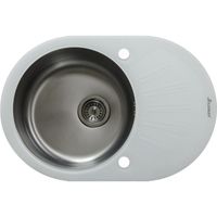Кухонная мойка Seaman Eco Glass Графит арт-SMG-730W-Gun.B — фото 1, Кухонные мойки