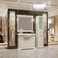 Тумба под раковину Opadiris Риспекто 105 Слоновая кость ручки Бронза арт-Z0000006705 — фото 5, Тумбы под раковину