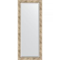 Зеркало Evoform Exclusive 143х58 с фацетом в багетной раме - Прованс с плетением 70 мм арт-BY 3537 — фото 1, Зеркала в ванную комнату
