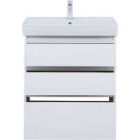 Тумба под раковину Aquanet Nova Lite 75 Белый глянец арт-302472 — фото 5, Тумбы под раковину