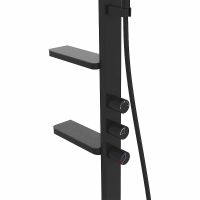 Душевая система Vincea Inspire Черная матовая арт-VSFS-3I11MB — фото 6, Душевые стойки