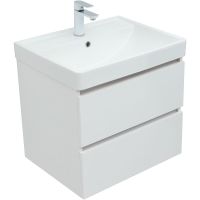 Тумба с раковиной Aquanet Вега 60 подвесная Белый глянец арт-308319 — фото 4, Тумбы с раковиной