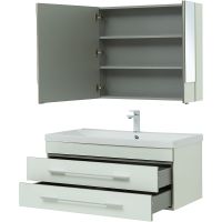 Комплект мебели для ванной Aquanet Верона 100 подвесной Белый арт-287649 — фото 6, Комплекты мебели для ванной