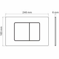 Клавиша смыва Grossman Classic Графит сатиновый арт-700.K31.04.42M.42M — фото 6, Кнопки смыва