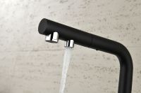 Смеситель для кухни Paulmark Serpentine Черный металлик арт-Se213222-418 — фото 10, Смесители для кухни