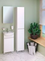 Зеркальный шкаф Runo Лада 40 Белый арт-00-00001192 — фото 4, Зеркальные шкафы в ванную