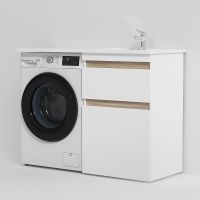 Раковина AM.PM X-Joy 120 R с местом под стиральную машину Белая арт-M85AWPR1201WG — фото 4, Раковины на стиральную машину