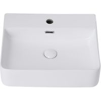 Раковина Abber Rechteck 50 Белая арт-AC2203 — фото 2, Раковины накладные