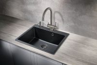 Кухонная мойка Milacio Murcia 60 Cuarzo Черная матовая арт-MC.77011 — фото 3, Кухонные мойки