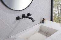 Смеситель для раковины Abber Wasserfall Черный матовый арт-AF8612B — фото 2, Смесители для раковины