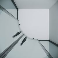 Душевой уголок Grossman Cosmo 80х80 профиль Черный матовый стекло прозрачное арт-301.K33.02.8080.21.00 — фото 5, Душевые уголки четверть круга