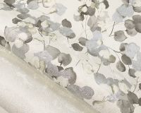 Обои Solo Lunaria Винил на флизелине (1,06*10) Белый/Бежевый/Серый, Листья арт-E106302 — фото 2, Обои для стен