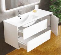 Тумба с раковиной SanVit Бруно-2 120 L в цвете Ral подвесная Шоколад арт-kbruno2120 — фото 2, Тумбы с раковиной