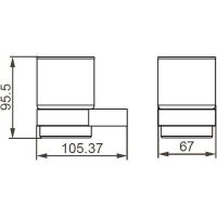 Товар: Стакан для зубных щеток Aquanet 5684MB Черный матовый арт-241902 - фото 2 Стакан для зубных щеток Aquanet 5684MB Черный матовый арт-241902 — фото 2, Стаканы для зубных щеток