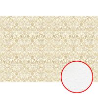 Фреска Ortograf Splendo 31741 Фактура бархат FX Флизелин (4*2,7) Белый/Золото, Дамаск арт-31741 (бархат FX) — фото 1, Фрески