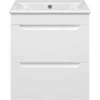 Тумба с раковиной Misty Бриз 50 подвесная Белая матовая арт-УТ000023901 — фото 2, Тумбы с раковиной