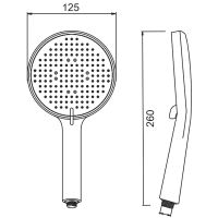 Ручной душ Splenka Хром арт-S450.51 — фото 3, Лейки для душа