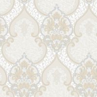 Обои Roberto Borzagi King Винил на флизелине (1,06*10) Серый, Дамаск арт-90110-2 — фото 1, Обои для стен