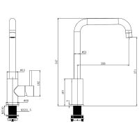 Смеситель для кухни Aquatek Хром арт-AQ1080CR — фото 2, Смесители для кухни