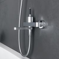 Смеситель для ванны Damixa Arc Хром Черный арт-291000000 — фото 7, Смеситель для ванны