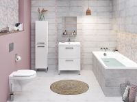 Зеркало Cersanit Melar 50 Белое арт-B-LU-MEL — фото 4, Зеркала в ванную комнату