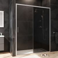 Душевая дверь AM.PM Gem 150 профиль Хром матовый стекло тонированное-прозрачное арт-W90G-150-1-195MG — фото 4, Раздвижные душевые двери