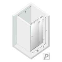 Товар: Душевая дверь New Trendy Avexa Chrome 90 R профиль Хром стекло прозрачное арт-EXK-1444 - фото 13 Душевая дверь New Trendy Avexa Chrome 90 R профиль Хром стекло прозрачное арт-EXK-1444 — фото 13, Распашные душевые двери