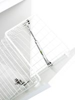 Тумба с раковиной Orange Sistema 100 L с бельевой корзиной Белая арт-STK-40TUW+RAL — фото 10, Тумбы с раковиной