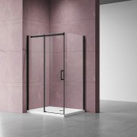 Душевой уголок Vincea Dice 120x90 профиль Черный стекло прозрачное арт-VSR-4D9012CLB — фото 2, Прямоугольные душевые уголки