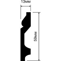 Плинтус HIWOOD 2000x59x13 мм арт-B60 — фото 2, Плинтуса напольные