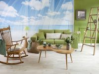 Фреска Ortograf Relax 34253 Фактура флок FLK Флизелин (4*2,7) Голубой/Белый, Небо/Море арт-34253 (флок FLK) — фото 3, Фрески