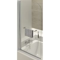 Шторка на ванну Jacob Delafon Odeon Up 80x145 профиль Хром стекло прозрачное арт-E4932-GA — фото 2, Шторки для ванной распашные