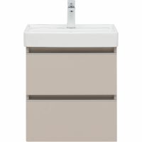 Тумба под раковину Aquanet Вега 50 подвесная Бежевая арт-329582 — фото 2, Тумбы под раковину