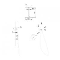 Товар: Душевая система Abber Wasser Kreis Розовое золото арт-AF8121RG - фото 3 Душевая система Abber Wasser Kreis Розовое золото арт-AF8121RG — фото 3, Встраиваемые душевые комплекты