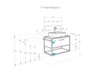 Тумба под раковину Aquaton Лофт Фабрик 80 подвесная Дуб эндгрейн арт-1A242401LTDU0 — фото 12, Тумбы под раковину