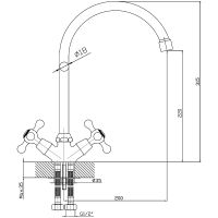 Товар: Смеситель для кухни Orange Classic Pro Хром арт-M72-000cr - фото 8 Смеситель для кухни Orange Classic Pro Хром арт-M72-000cr — фото 8, Смесители для кухни