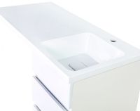 Раковина Orange Камилла 100 с местом под стиральную машину Белая арт-OP-100RAR — фото 2, Раковины на стиральную машину