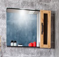 Зеркало Бриклаер Лофт 60 с подсветкой Метрополитен грей с клавишным выключателем арт-4627125413339 — фото 4, Зеркала в ванную комнату