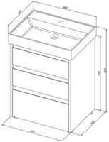 Товар: Тумба под раковину Aquanet Nova Lite 60 Дуб рошелье арт-302470 - фото 9 Тумба под раковину Aquanet Nova Lite 60 Дуб рошелье арт-302470 — фото 9, Тумбы под раковину