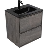 Тумба под раковину Aquanet Милан 60 подвесная Дуб рошелье арт-336372 — фото 6, Тумбы под раковину