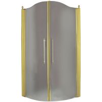 Душевой уголок Migliore Diadema 90x90 профиль Золото стекло прозрачное арт-22711 — фото 1, Душевые уголки четверть круга