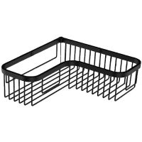 Товар: Полка корзина Colombo Design Angolari угловая Черная матовая арт-B9611.NM - фото 1 Полка корзина Colombo Design Angolari угловая Черная матовая арт-B9611.NM — фото 1, Полки для ванной и душа